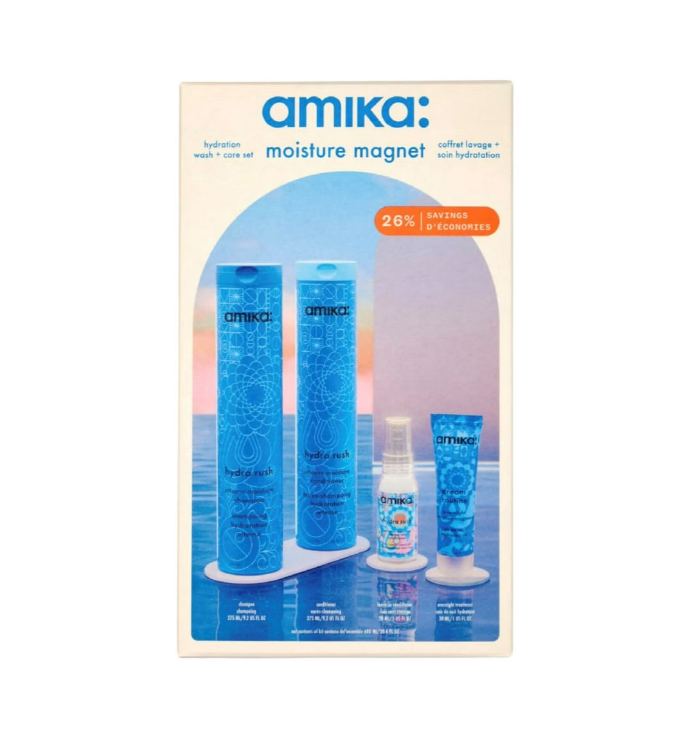 Amika Moisture Magnet Hair Wash & Care Set